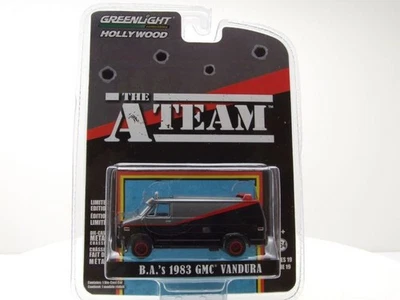 GMC Vandura A-Team Van 1983 Modello TV Nero Modellino 1:64 Greenlight - Immagine 1 di 3