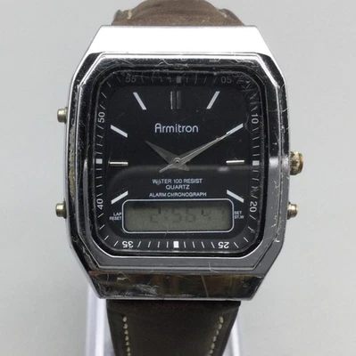 Vintage Armitron Watch Mens 32mm Analog Digital Alarm Chronograph New Battery - Image 1 of 4