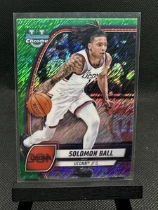 Solomon Ball Green Shimmer 2024-25 Bowman U Chrome Basketball  - Picture 1 of 2
