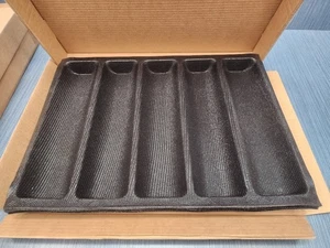 Molde para pan de silicona Silform Sub de 5 compartimentos cavidades de 12" x 2 15/16" - Imagen 1 de 1