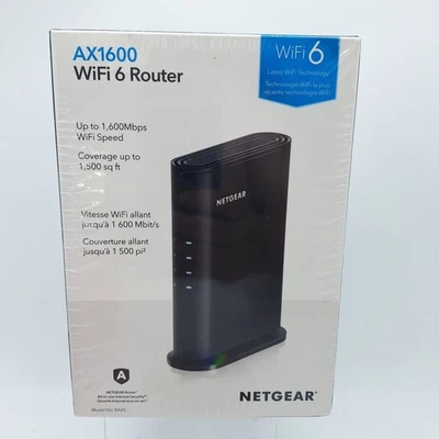 AX1600 WiFi Router (RAX5)NETGEAR 4-Stream Dual-Band WiFi 6 Router, 1.6Gbps - Image 1 of 3