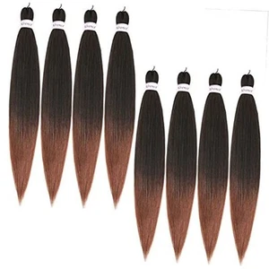 Pre Stretched Braiding Hair Long Braid 36 Inch 8 36 Inch (Pack of 8) T1B/30 - Picture 1 of 7