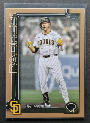 2025 Topps Update Gavin Sheets Gold 754/2025 #US225 San Diego Padres - Image 1 of 2