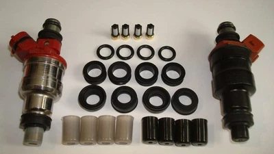 1983 - 1991 Toyota Camry 2.0L injetor de combustível anel-O filtro de vedação e kit de tampa de pinta - Imagem 1 de 4