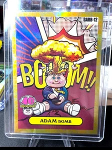 2025 Topps Garbage Pail Kids 40th Adam Bomb GARB-12 Gold /50 Homage to Garbahj - Picture 1 of 1