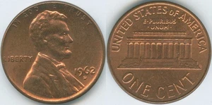 USA 1962 D 1 Cent Lincoln Memorial KM#201 Bronze - Bild 1 von 4