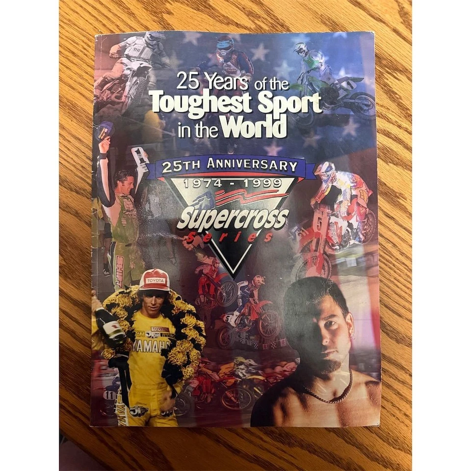 25th Anniversary Supercross Series Program 1974-1999 Mint Original - Image 1 of 3