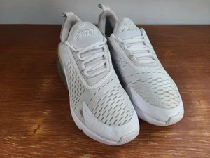 Nike Air Max 270 (GS) 'Triple White' 943345-103 Women's Size 7 / Youth 5.5Y - Picture 1 of 10