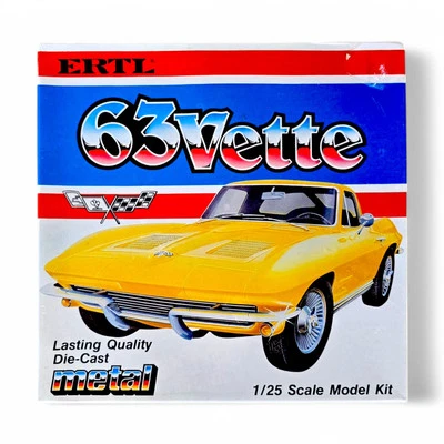 ERTL '63 Vette "Corvette" 1/25 Scale Die-cast Metal Model #8111 ☆New☆ Sealed Box - Image 1 of 4
