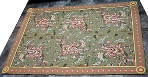 Beautiful Rug / Tapestry with Fancy Paisley Pattern and Great Colors 39.75" by 5 - Picture 1 of 7