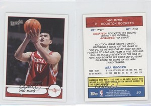 2004-05 Topps Bazooka Minis Yao Ming #50 HOF