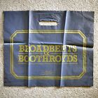 * Vintage Broadbents & Boothroyds plastikowa torba na zakupy * (około 45cm x 38cm)
