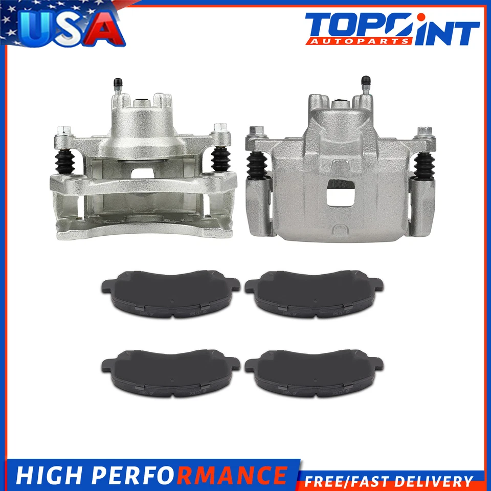 Pinzas de freno delanteras para Chrysler Sebring Dodge Caliber 2007-2010 con pastillas de cerámica Foto 1 de 1