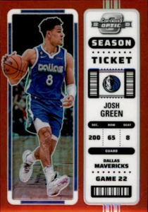 2022-23 Panini Contenders Optic Season Ticket Red Prizm Josh Green #70 - Bild 1 von 2