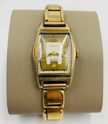 Golda 15 Rubis Antimagnetic - Armbanduhr Damen - Handaufzug  - Walzgolddouble  - Bild 1 von 4