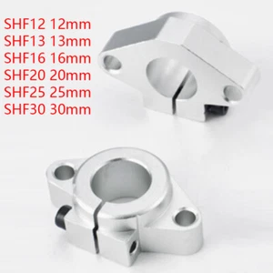 SHF12 SHF13 SHF16 SHF20 SHF25 SHF30 12mm-30 mm Bore Linear Shaft Support Bracket - Picture 1 of 6