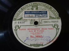 JAN KUBELIK- DANSE HONGROISE/ SERENADE - SOCIETA ITALIANA DI FONOTIPIA