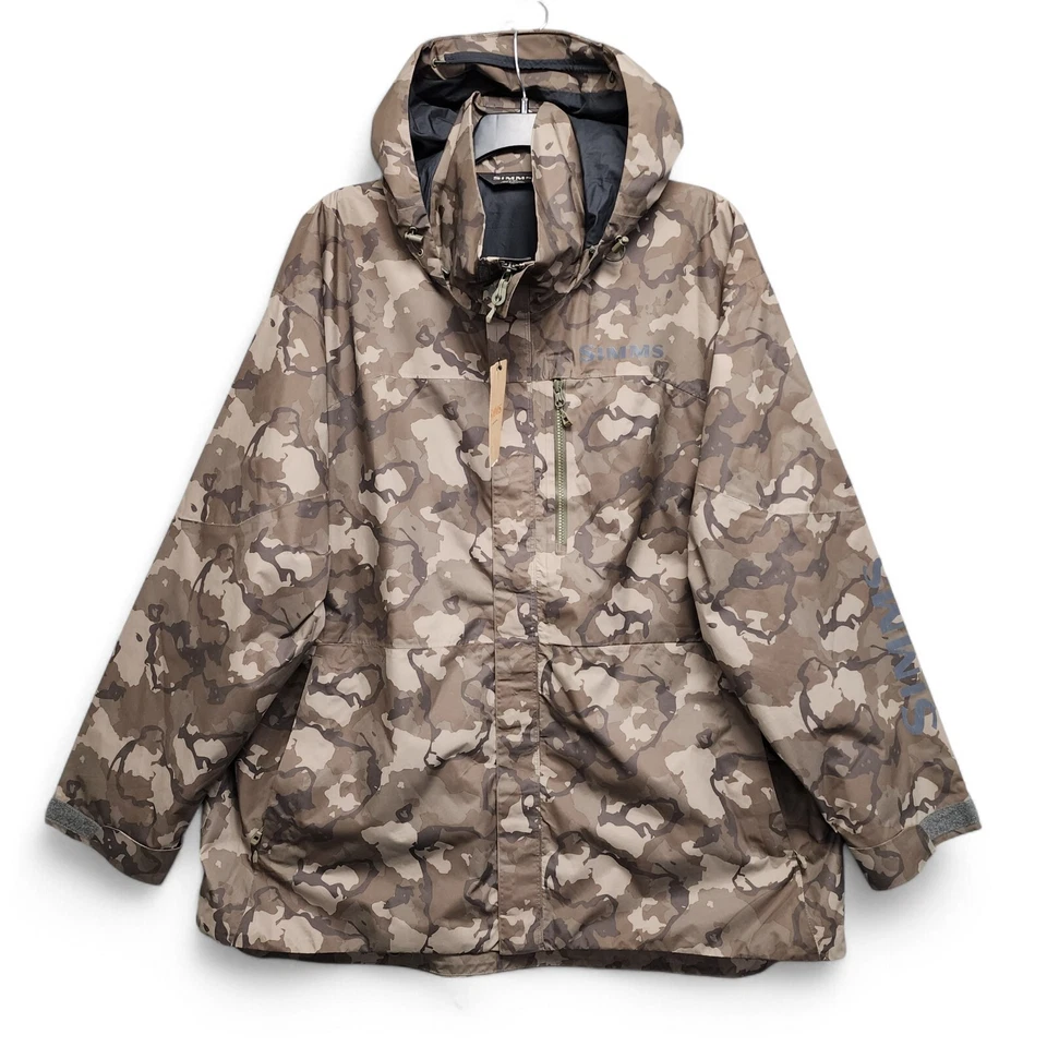 Simms Challenger Fishing Jacket Mens 3XL Regiment Camo Olive Drab NEW w/ Tag - Image 1 of 4