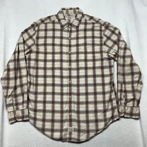 Camisa de franela con botones calce clásico manga larga Levi Strauss para hombre mediana a cuadros - Imagen 1 de 9