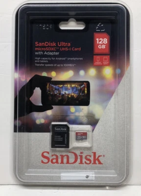 SanDisk Ultra micro SDXC UHS-I Card 128GB With Adapter  - Image 1 of 2