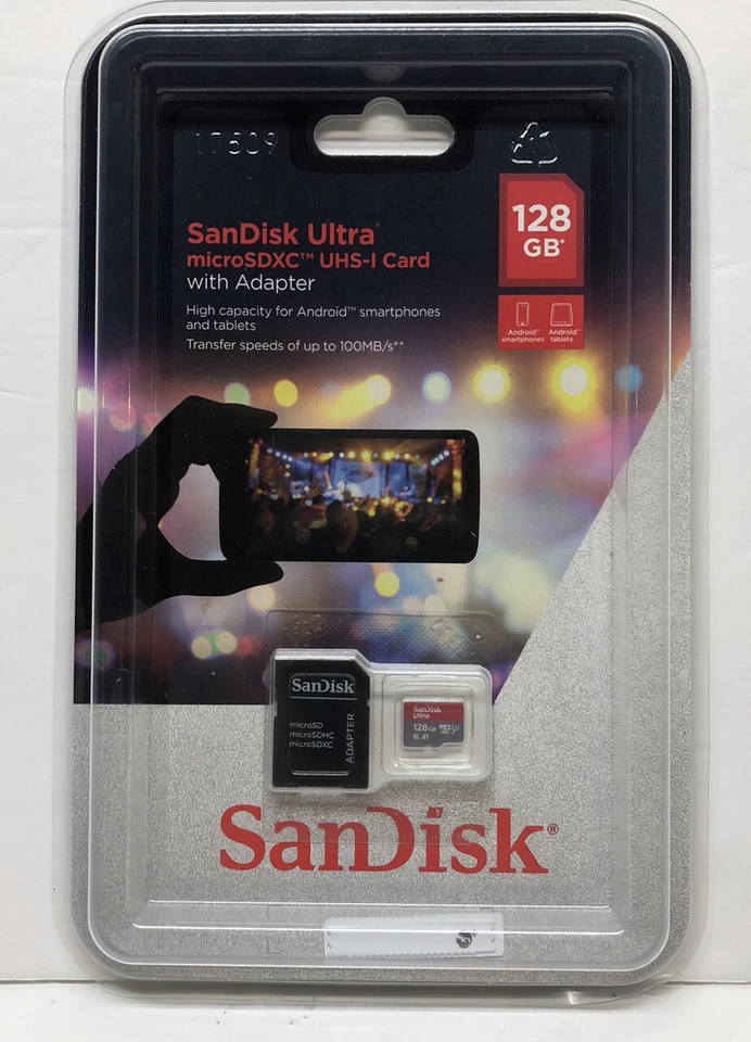 SanDisk Ultra micro SDXC UHS-I Card 128GB With Adapter  - Image 1 of 2