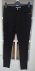 Black Skinny Stretch Jeans by George, Size 12, Front Zip, 5 Pockets (Coin), BNWT