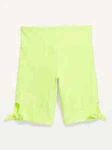 NWT Old Navy Girls Go-Dry Powersoft Athletic Shorts neon yellow XL 14-16 - Picture 1 of 1