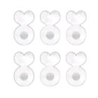6Pcs Earring Backings for Droopy Ears Convenient Installation and Replacement