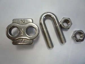 Stainless Steel Malleable 3/8 in. Wire Rope Clips - Picture 1 of 5