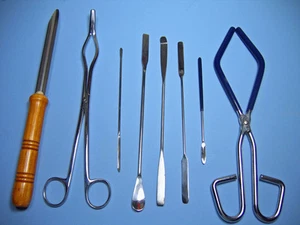 ULTIMATE LAB TOOL SET (8 PIECE) SPATULAS SPOONS TONGS - Picture 1 of 1