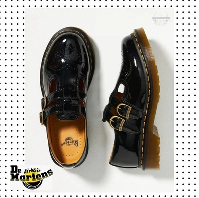 Dr. Martens 8065 Patent Leather Mary Jane Oxford Shoes 9 Black - Image 1 of 4