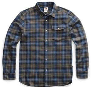 Camisa North Face Sequoia Cuadros Manga Larga Pesada Franela Abotonada Hombre Talla L - Imagen 1 de 11