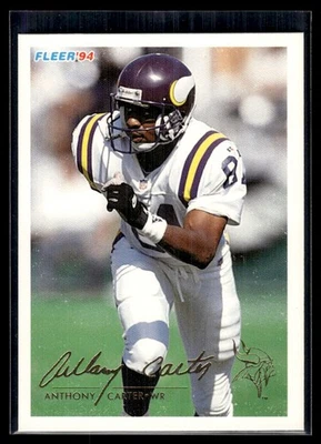 1994 Fleer Anthony Carter Minnesota Vikings #288 - Image 1 of 2