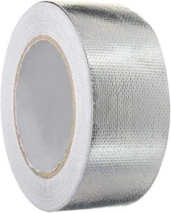 2" Fiber-Glass Cloth Tape Roll, 2 inches x 65 Yards Self-Adhesive 1X, Silver  - Picture 1 of 5