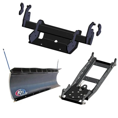 KFI UTV Snow Plow Kit 72" (Poly) For Polaris Ranger Crew XP 1000 2019-2020 - Image 1 of 3