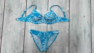 Bikini von Bonprix Gr. 75D türkis weiß - Bild 1 von 8