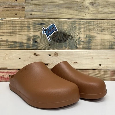 Crocs Dylan Slip-On Recovery Clog 女式 10 码/男式 8 码干邑棕色 — 第 1/4 张图片