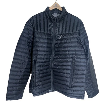 Chaqueta de plumón ligera embalable para hombre Nautica talla XXL negra invierno *LEER* Foto 1 de 4