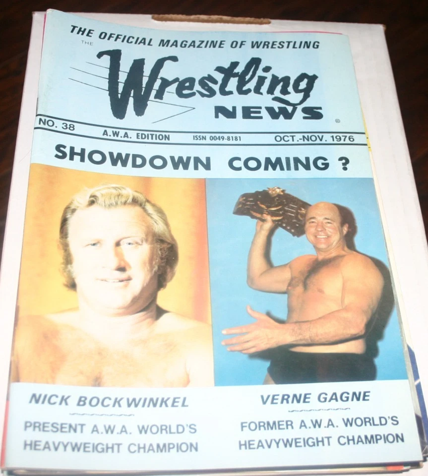 ЖУРНАЛ Wrestling News No 38 ОКТЯБРЬ-НОЯБРЬ 1976 ОЖИДАЮЩЕЕ ИЗДАНИЕ VERNE GAGNE - Изображение 1 из 1