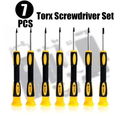 Torx-Schraubendreher Sets T3 T4 T5 T6 T7 T8H T10H Sicherheitsbits für XBOX 360 - Bild 1 von 4