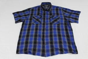 Dixxon Flannel Co Shirt Mens sz 4XL Suicidal Tendencies Bamboo Short Sleeve Blue - Picture 1 of 8