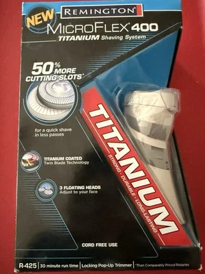 Sistema de afeitadora eléctrica Remington Micro Flex 400 Titanium Foto 1 de 4