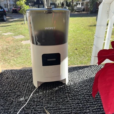 WOPET Automatic Pet Feeder 7L White - Image 1 of 4