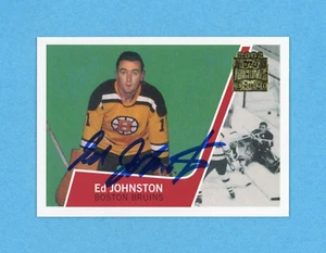 Ed Johnston 2001-02 Topps/OPC Archives #34 Autographed Hockey Card - Picture 1 of 2
