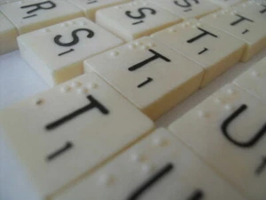Spare Braille Scrabble Letter Tiles - Choose your tile. - Picture 1 of 1
