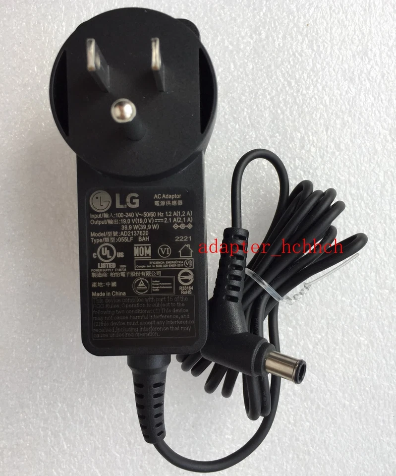 Original OEM LG 19V 2.1A Adapter for LG 27BN55U/27BN55UP AD2137620 Monitor