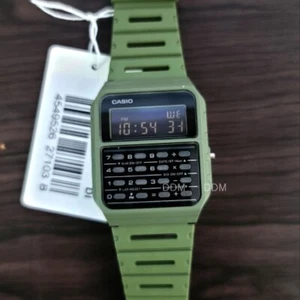 CA-53WF-3B Calculadora Verde Digital Hombre Reloj Resina Original Nuevo Clásico - Imagen 1 de 7
