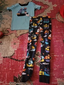 Gymboree Gymmies 6 boy pajamas short sleeve pants Pirate Bear ocean sea fish pjs - Picture 1 of 3