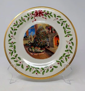 RARE Lenox 2015 Fireside Christmas Tree Plate - 25th in Series, retired - Picture 1 of 10