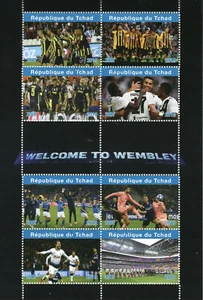 Chad 2019 CTO Welcome Wembley Ronaldo Harry Kane 8v M/S Football Sports Stamps - Picture 1 of 1